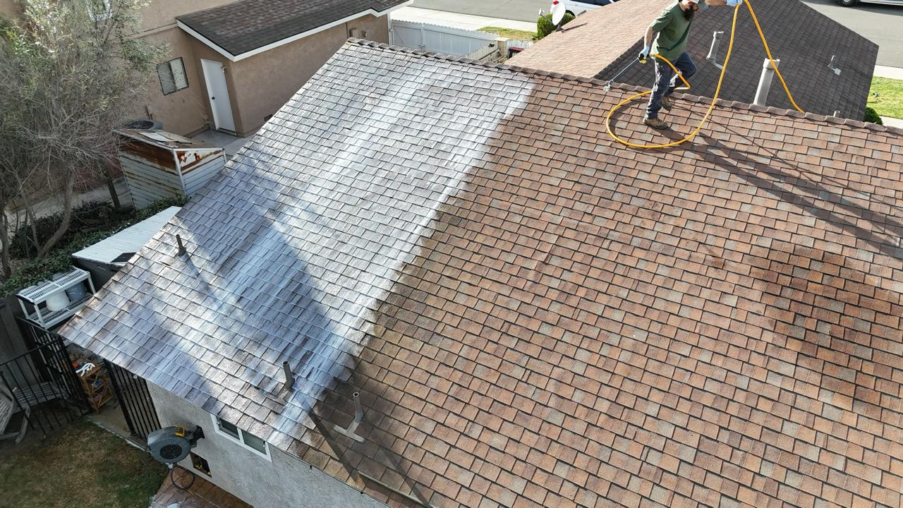 Roof Maxx treatment in progress — Northridge